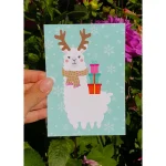 Postcard Studio Inktvis - Lama with scarf - Image 3