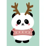 Postcard Studio Inktvis - Ugly Sweater Panda