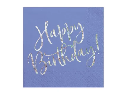 Χαρτοπετσέτες - Happy Birthday Μπλε