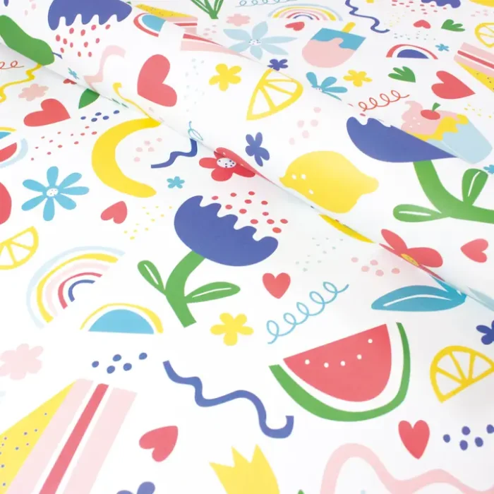 Χαρτί Περιτυλίγματος Bow & Hummingbird - Flowers, Fruit & Fun - Image 1