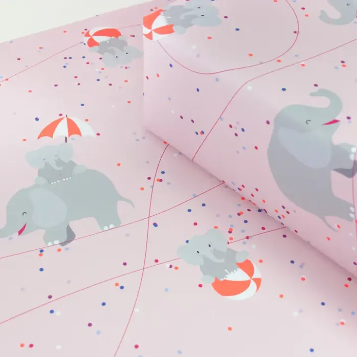 Χαρτί Περιτυλίγματος Bow & Hummingbird - Circus Elephant - Image 1