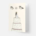 Ευχετήρια Κάρτα Kaart Blanche - Wedding Cake