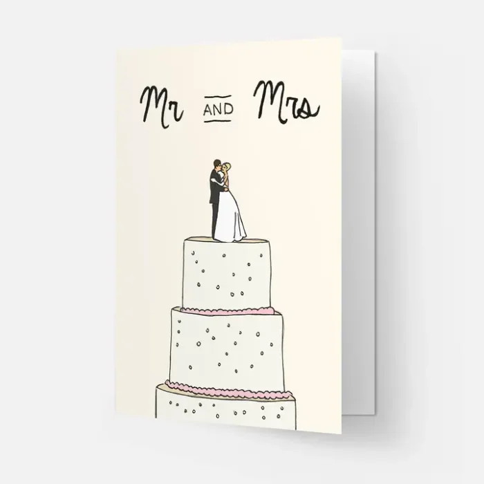 Ευχετήρια Κάρτα Kaart Blanche - Wedding Cake - Image 1