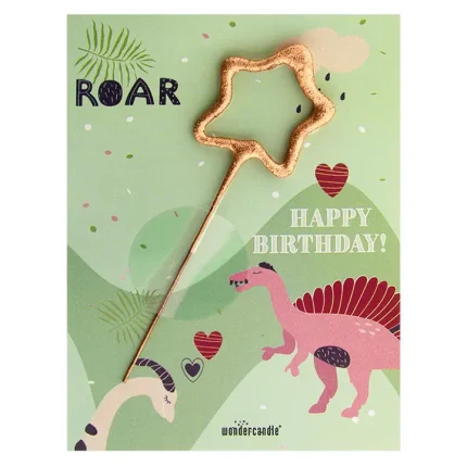 Wondercandle Mini Wondercard - Happy Birthday Dino