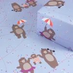 Χαρτί Περιτυλίγματος Bow & Hummingbird - Circus Bears