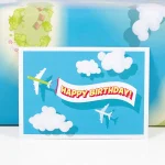 Ευχετήρια Κάρτα Bow & Hummingbird - Happy Birthday Plane