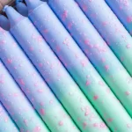 Nordtrice Taper Candles - Summer Vibes / Blue & Mint, Pink Confetti - Image 3