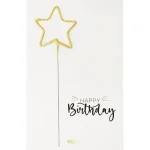 Wondercandle Classic Wondercard - Happy Birthday (white)