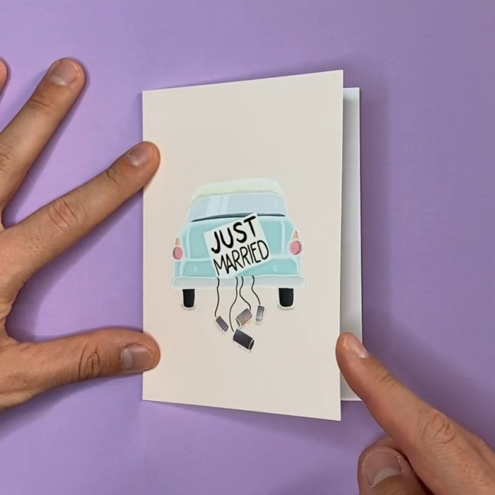 Ευχετήρια Κάρτα Kaart Blanche - Just Married - Image 2